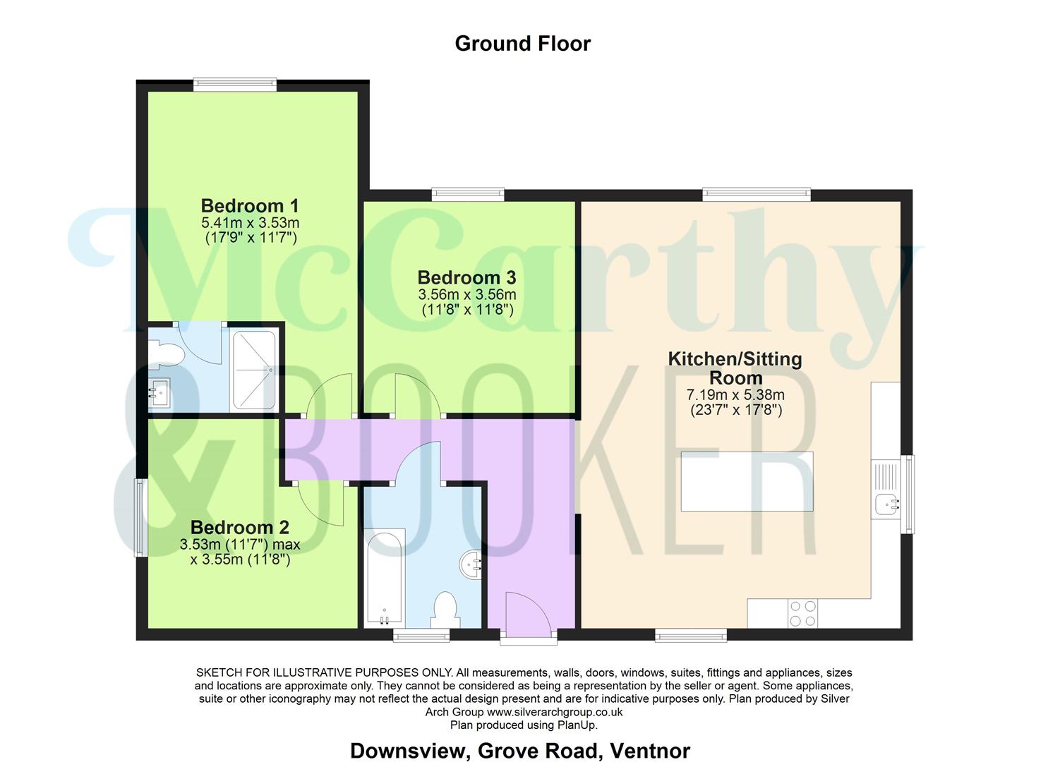 Grove Road, Ventnor floorplan